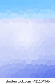 Polygonal mosaic turquoise blue background