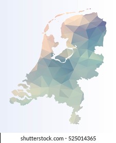 Polygonal Netherlands Map