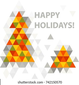 Polygonal new year tree
