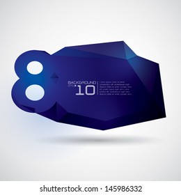 polygonal number design / Abstract geometrical background.