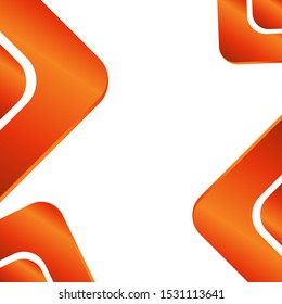 Polygonal orange background banner. triangle geometry...