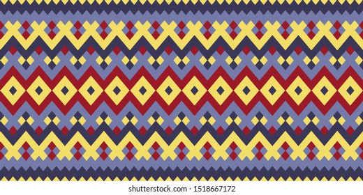 polygonal ornament in ethnic style. vector