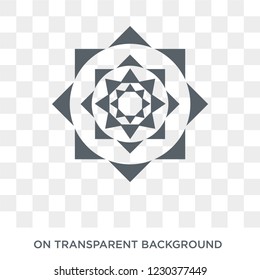 Polygonal ornament of hexagons and triangles icon. Polygonal ornament of hexagons and triangles design concept from Geometry collection. Simple element vector illustration on transparent background.