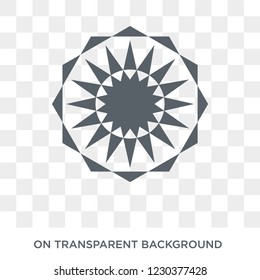 Polygonal ornament icon. Polygonal ornament design concept from Geometry collection. Simple element vector illustration on transparent background.