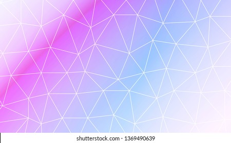 Polygonal pattern with triangles mosaic cover. For your idea, presentation, smart design Vector illustration. Creative gradient color