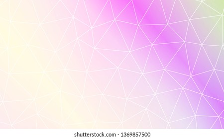 Polygonal pattern with triangles mosaic cover. For your idea, presentation, smart design Vector illustration. Creative gradient color