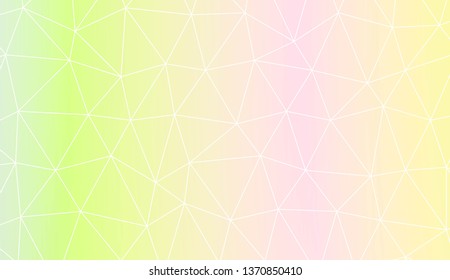 Polygonal pattern with triangles mosaic cover. Template for your banner. Vector illustration. Creative gradient color