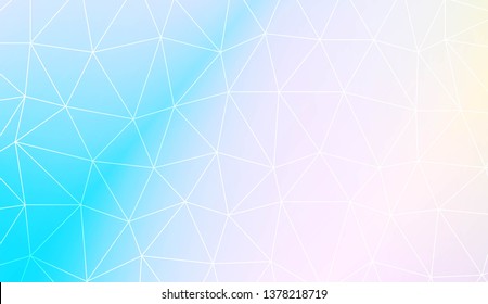 Polygonal pattern with triangles mosaic cover. Template for your banner. Vector illustration. Creative gradient color