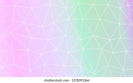 Polygonal pattern with triangles mosaic cover. For your idea, presentation, smart design Vector illustration. Creative gradient color