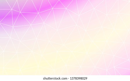 Polygonal pattern with triangles mosaic cover. For your idea, presentation, smart design Vector illustration. Creative gradient color