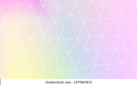 Polygonal pattern with triangles mosaic cover. Style for your business design. Vector illustration. Creative gradient color