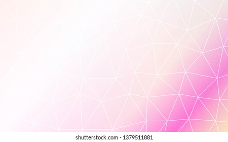 Polygonal pattern with triangles mosaic cover. For your idea, presentation, smart design Vector illustration. Creative gradient color