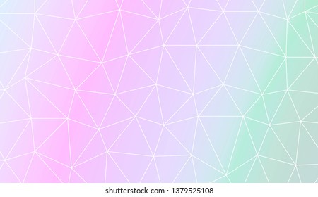Polygonal pattern with triangles mosaic cover. Style for your business design. Vector illustration. Creative gradient color