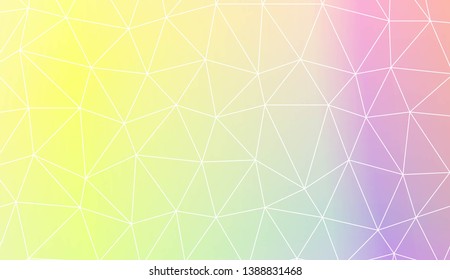 Polygonal pattern with triangles mosaic cover. Style for your business design. Vector illustration. Creative gradient color
