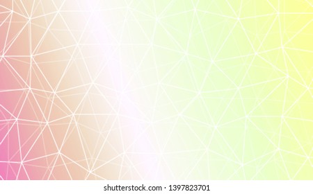 Polygonal pattern with triangles mosaic cover. For your wallpaper, advert, banner, poster. Vector illustration. Creative gradient color