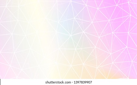 Polygonal pattern with triangles mosaic cover. For your wallpaper, advert, banner, poster. Vector illustration. Creative gradient color