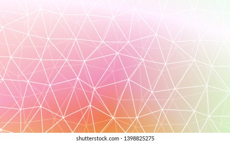 Polygonal pattern with triangles mosaic cover. For your wallpaper, advert, banner, poster. Vector illustration. Creative gradient color