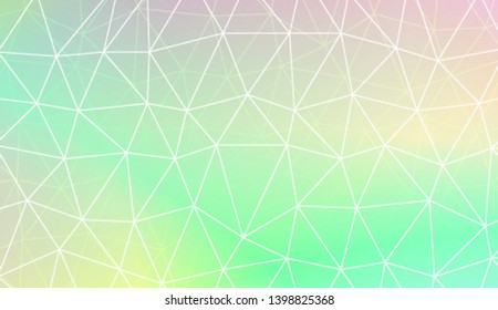 Polygonal pattern with triangles mosaic cover. For your wallpaper, advert, banner, poster. Vector illustration. Creative gradient color