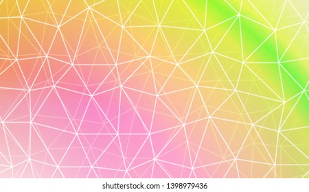 Polygonal pattern with triangles mosaic cover. For your wallpaper, advert, banner, poster. Vector illustration. Creative gradient color