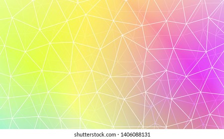 Polygonal pattern with triangles mosaic cover. For your wallpaper, advert, banner, poster. Vector illustration. Creative gradient color