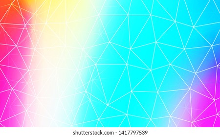 Polygonal pattern with triangles mosaic cover. Style for your business design. Vector illustration. Creative gradient color
