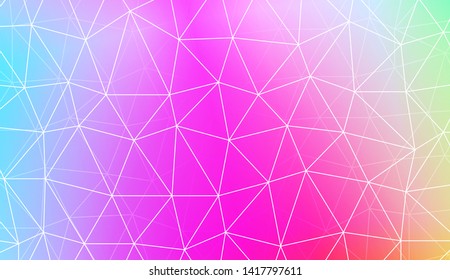 Polygonal pattern with triangles mosaic cover. Style for your business design. Vector illustration. Creative gradient color