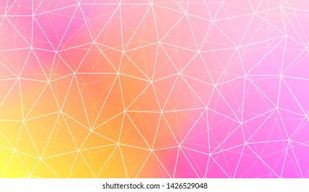 Polygonal pattern with triangles mosaic cover. Style for your business design. Vector illustration. Creative gradient color