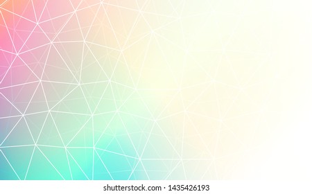 Polygonal pattern with triangles mosaic cover. Style for your business design. Vector illustration. Creative gradient color