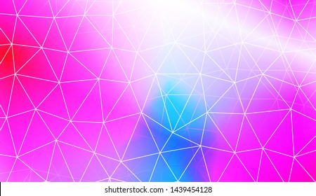 Polygonal pattern with triangles mosaic cover. Style for your business design. Vector illustration. Creative gradient color