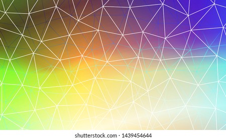 Polygonal pattern with triangles mosaic cover. Style for your business design. Vector illustration. Creative gradient color
