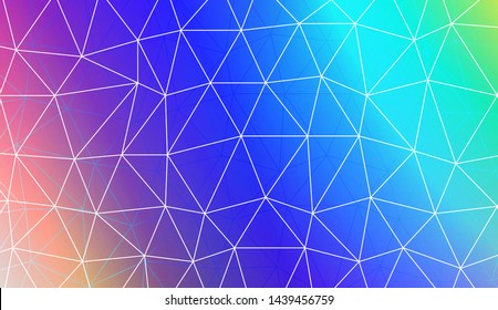 Polygonal pattern with triangles mosaic cover. Style for your business design. Vector illustration. Creative gradient color