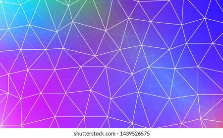 Polygonal pattern with triangles mosaic cover. Style for your business design. Vector illustration. Creative gradient color