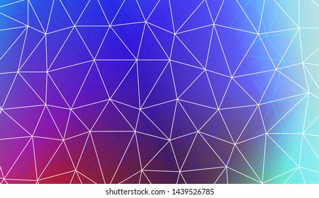 Polygonal pattern with triangles mosaic cover. Style for your business design. Vector illustration. Creative gradient color