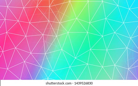 Polygonal pattern with triangles mosaic cover. Style for your business design. Vector illustration. Creative gradient color