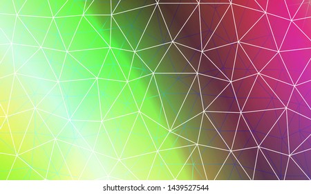 Polygonal pattern with triangles mosaic cover. Style for your business design. Vector illustration. Creative gradient color