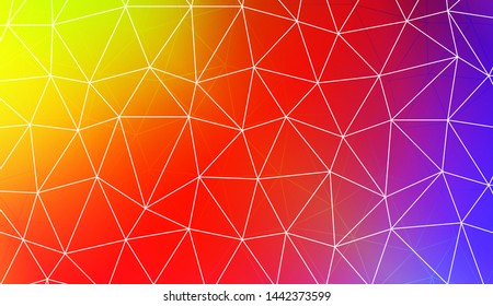 Polygonal pattern with triangles mosaic cover. Style for your business design. Vector illustration. Creative gradient color