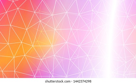 Polygonal pattern with triangles mosaic cover. Style for your business design. Vector illustration. Creative gradient color