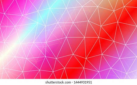 Polygonal pattern with triangles mosaic cover. Style for your business design. Vector illustration. Creative gradient color