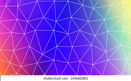 Polygonal pattern with triangles mosaic cover. Style for your business design. Vector illustration. Creative gradient color