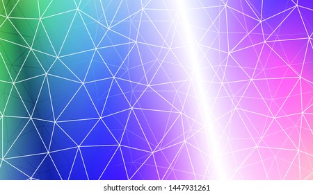 Polygonal pattern with triangles mosaic cover. Style for your business design. Vector illustration. Creative gradient color