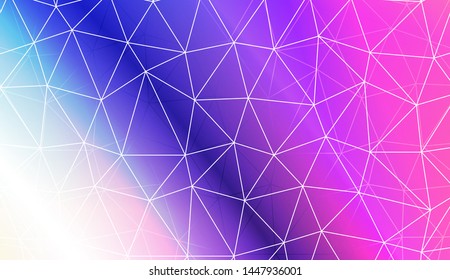 Polygonal pattern with triangles mosaic cover. Style for your business design. Vector illustration. Creative gradient color