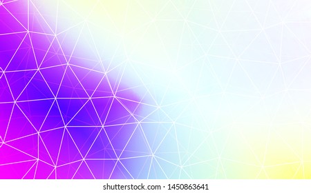 Polygonal pattern with triangles mosaic cover. Style for your business design. Vector illustration. Creative gradient color