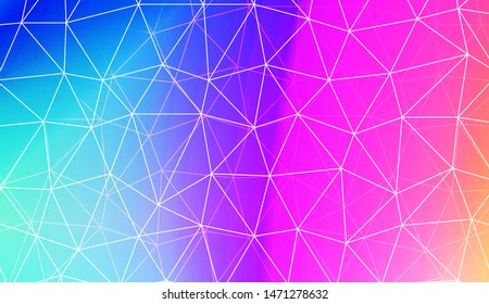 Polygonal pattern with triangles mosaic cover. Style for your business design. Vector illustration. Creative gradient color