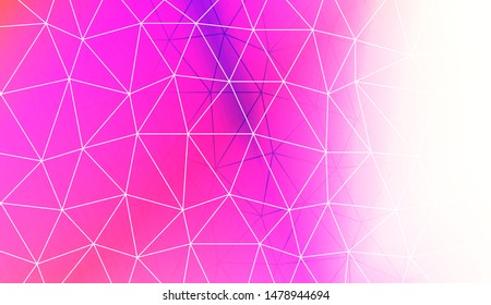Polygonal pattern with triangles mosaic cover. Style for your business design. Vector illustration. Creative gradient color