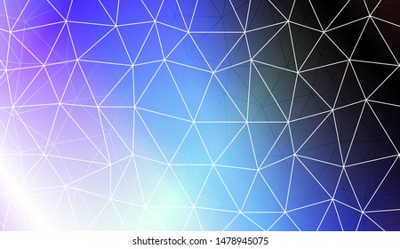 Polygonal pattern with triangles mosaic cover. Style for your business design. Vector illustration. Creative gradient color
