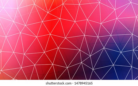 Polygonal pattern with triangles mosaic cover. Style for your business design. Vector illustration. Creative gradient color