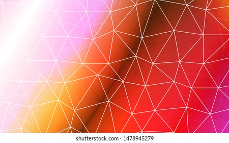 Polygonal pattern with triangles mosaic cover. Style for your business design. Vector illustration. Creative gradient color