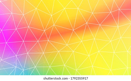 Patrón poligonal con cubierta de mosaico de triángulos. Estilo para el diseño de su negocio. Ilustración vectorial. Color del degradado creativo