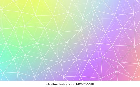 Polygonal pattern with triangles style. For your home interior wallpaper, fashion print. Vector illustration. Blurred Background, Smooth Gradient Texture Color