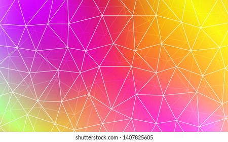 Polygonal pattern with triangles style. For your home interior wallpaper, fashion print. Vector illustration. Blurred Background, Smooth Gradient Texture Color